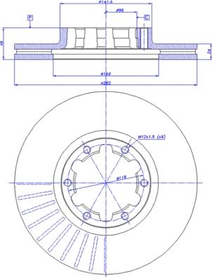 CAR 142.042 - Тормозной диск avtokuzovplus.com.ua