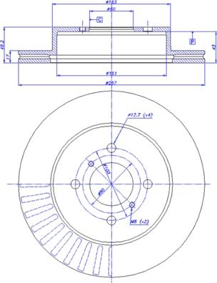 CAR 142.047 - Гальмівний диск autocars.com.ua