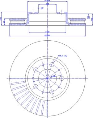 CAR 142.051 - Гальмівний диск autocars.com.ua