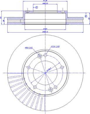 CAR 142.055 - Гальмівний диск autocars.com.ua