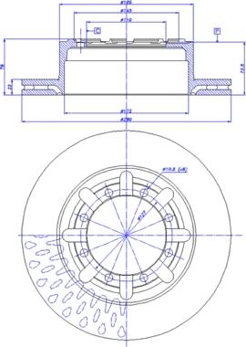 CAR 142.1007 - Тормозной диск avtokuzovplus.com.ua