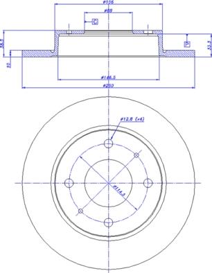 CAR 142.1012 - Гальмівний диск autocars.com.ua