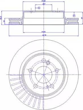 CAR 142.1015 - Тормозной диск avtokuzovplus.com.ua