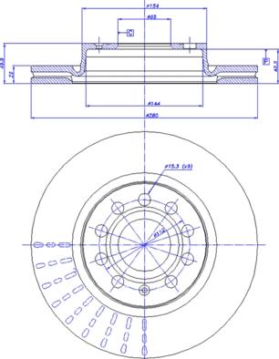 CAR 142.1019 - Гальмівний диск autocars.com.ua