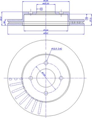 CAR 142.1037 - Тормозной диск avtokuzovplus.com.ua