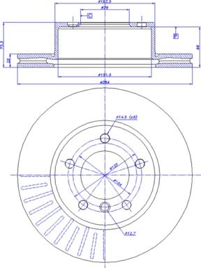 CAR 142.1071 - Гальмівний диск autocars.com.ua