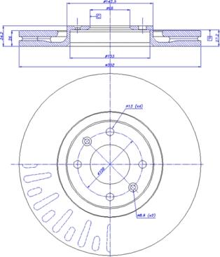 CAR 142.1083 - Тормозной диск avtokuzovplus.com.ua