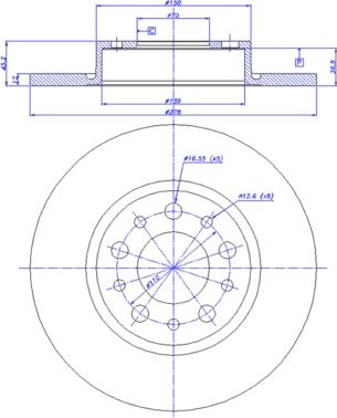 CAR 142.1091 - Гальмівний диск autocars.com.ua