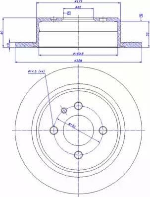 CAR 142.111 - Гальмівний диск autocars.com.ua