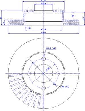 CAR 142.1151 - Гальмівний диск autocars.com.ua