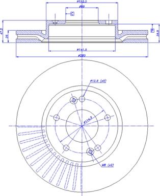 CAR 142.1156 - Гальмівний диск autocars.com.ua