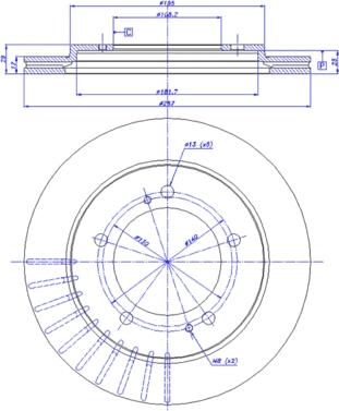 CAR 142.1184 - Тормозной диск avtokuzovplus.com.ua