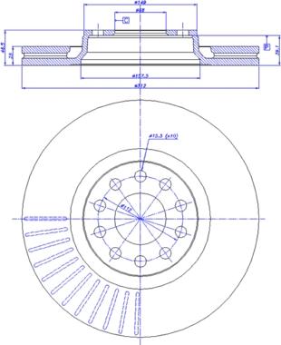 CAR 142.1189 - Гальмівний диск autocars.com.ua