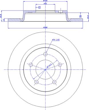 CAR 142.1209 - Гальмівний диск autocars.com.ua