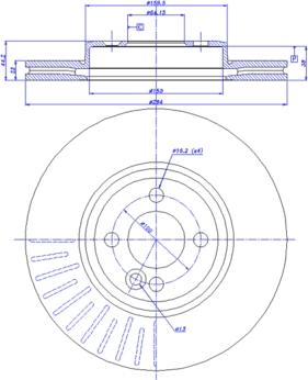 CAR 142.1222 - Гальмівний диск autocars.com.ua