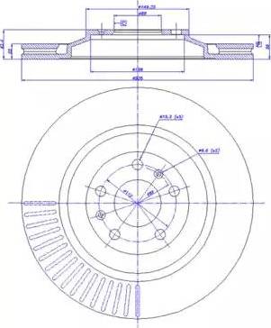 CAR 142.1234 - Гальмівний диск autocars.com.ua