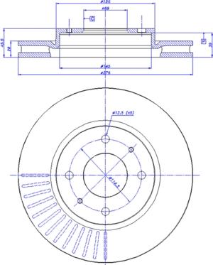 CAR 142.1247 - Гальмівний диск autocars.com.ua