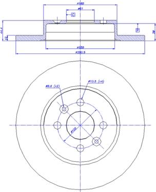 CAR 142.1254 - Гальмівний диск autocars.com.ua