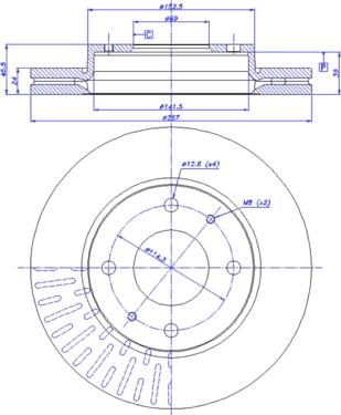 CAR 142.1261 - Гальмівний диск autocars.com.ua