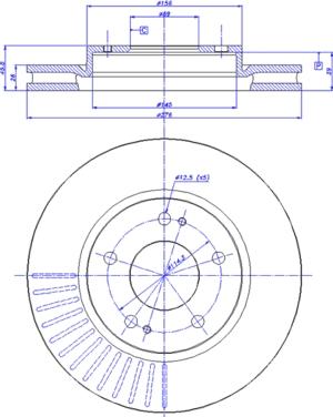 CAR 142.1274 - Гальмівний диск autocars.com.ua