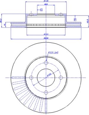 CAR 142.1276 - Гальмівний диск autocars.com.ua