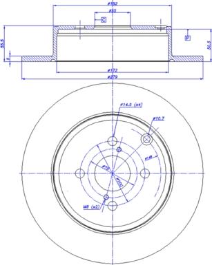 CAR 142.1280 - Тормозной диск avtokuzovplus.com.ua