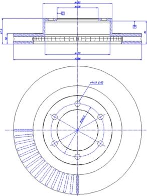 CAR 142.1281 - Гальмівний диск autocars.com.ua