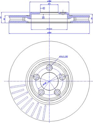 CAR 142.1284 - Гальмівний диск autocars.com.ua