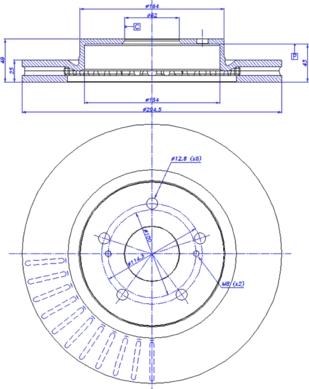 CAR 142.1289 - Гальмівний диск autocars.com.ua