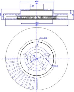 CAR 142.1290 - Тормозной диск avtokuzovplus.com.ua