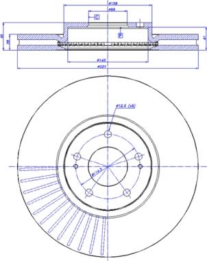 CAR 142.1294 - Гальмівний диск autocars.com.ua