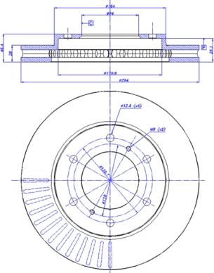 CAR 142.1295 - Гальмівний диск autocars.com.ua