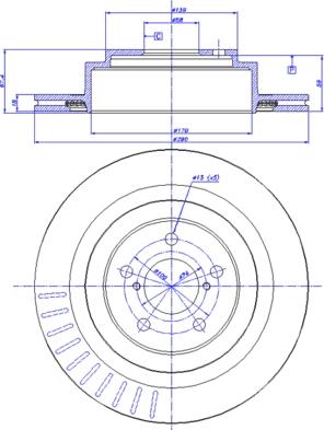 CAR 142.1325 - Гальмівний диск autocars.com.ua