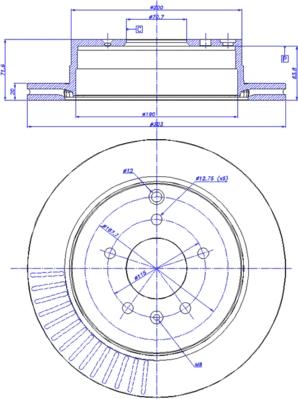 CAR 142.1344 - Тормозной диск avtokuzovplus.com.ua