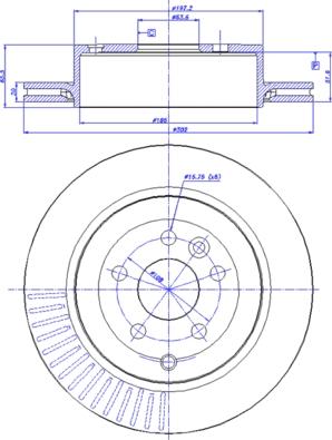 CAR 142.1400 - Гальмівний диск autocars.com.ua