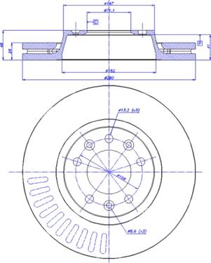 CAR 142.1424 - Тормозной диск avtokuzovplus.com.ua