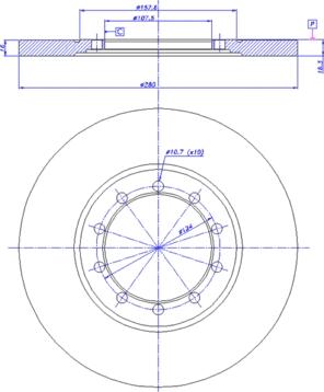 CAR 142.1428 - Гальмівний диск autocars.com.ua