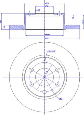 CAR 142.1459 - Тормозной диск avtokuzovplus.com.ua