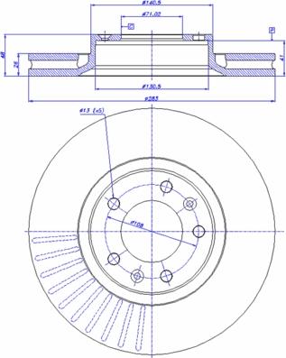 CAR 142.145 - Тормозной диск avtokuzovplus.com.ua