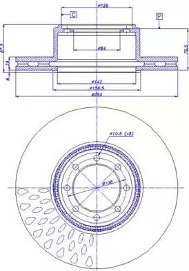 CAR 142.1460 - Гальмівний диск autocars.com.ua