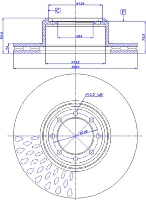 CAR 142.1461 - Гальмівний диск autocars.com.ua