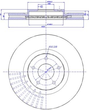 CAR 142.1474 - Гальмівний диск autocars.com.ua