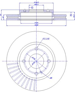 CAR 142.1475 - Тормозной диск avtokuzovplus.com.ua