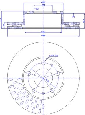 CAR 142.1491 - Гальмівний диск autocars.com.ua