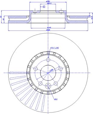 CAR 142.1505 - Гальмівний диск autocars.com.ua