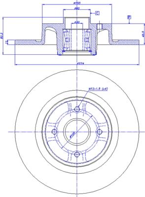 CAR 142.1509 - Гальмівний диск autocars.com.ua