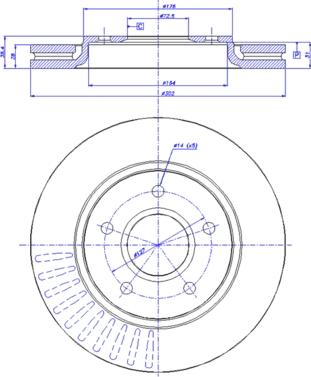 CAR 142.1516 - Тормозной диск avtokuzovplus.com.ua