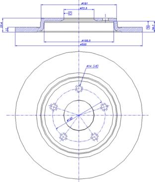 CAR 142.1517 - Тормозной диск avtokuzovplus.com.ua