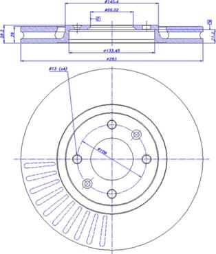 CAR 142.151 - Тормозной диск avtokuzovplus.com.ua