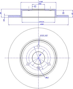 CAR 142.1525 - Гальмівний диск autocars.com.ua